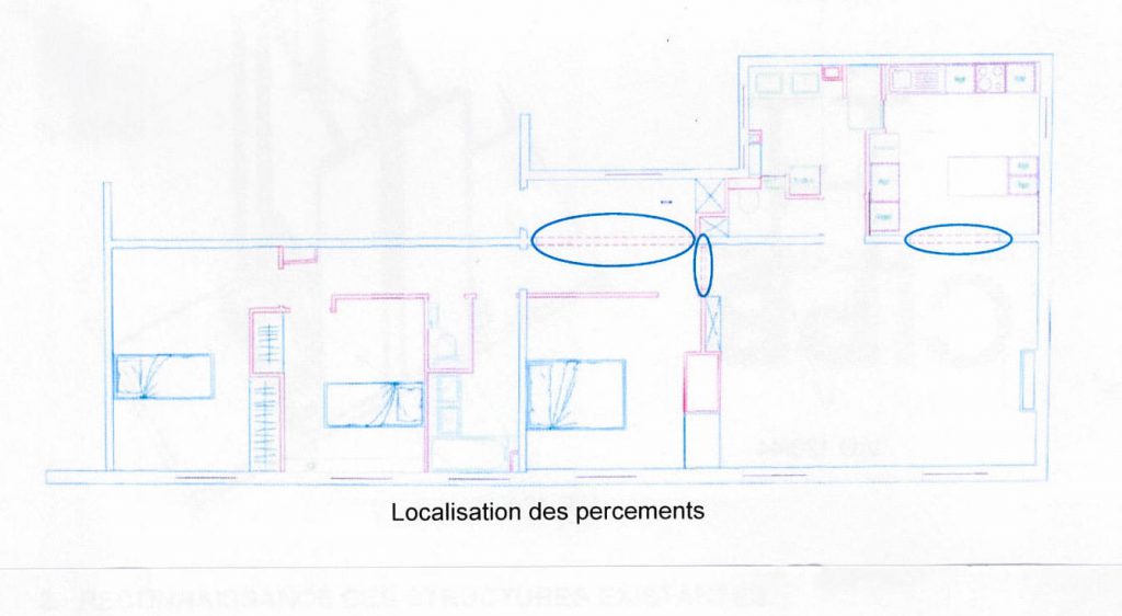 Aménagement d’un appartement parisien dans un immeuble datant du début du 20ème siècle - Murs porteurs