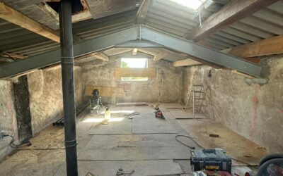 Renforcement d’une charpente bois par structure métallique au Cannet